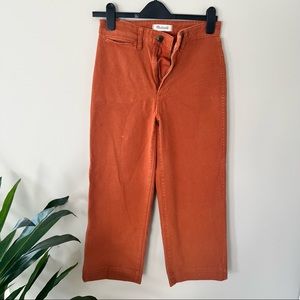 Madewell Slim Emmet Wide Leg Crop Denim